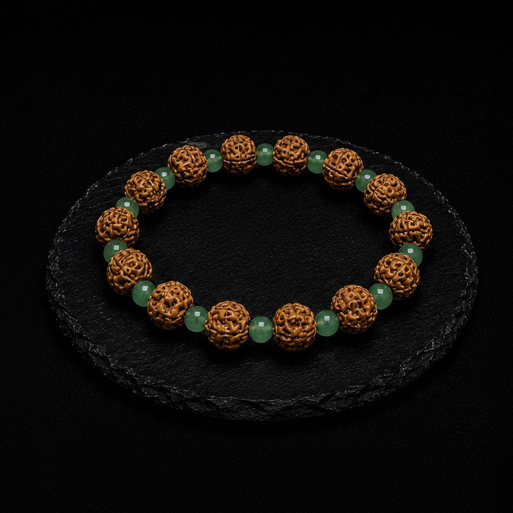 Rudraksha Aventurin Doğal Taş Bileklik 8 mm
