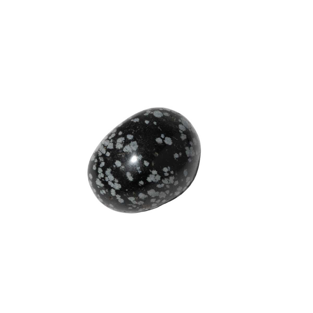 Karlı Obsidyen Doğal Taş Tımbıl El Taşı