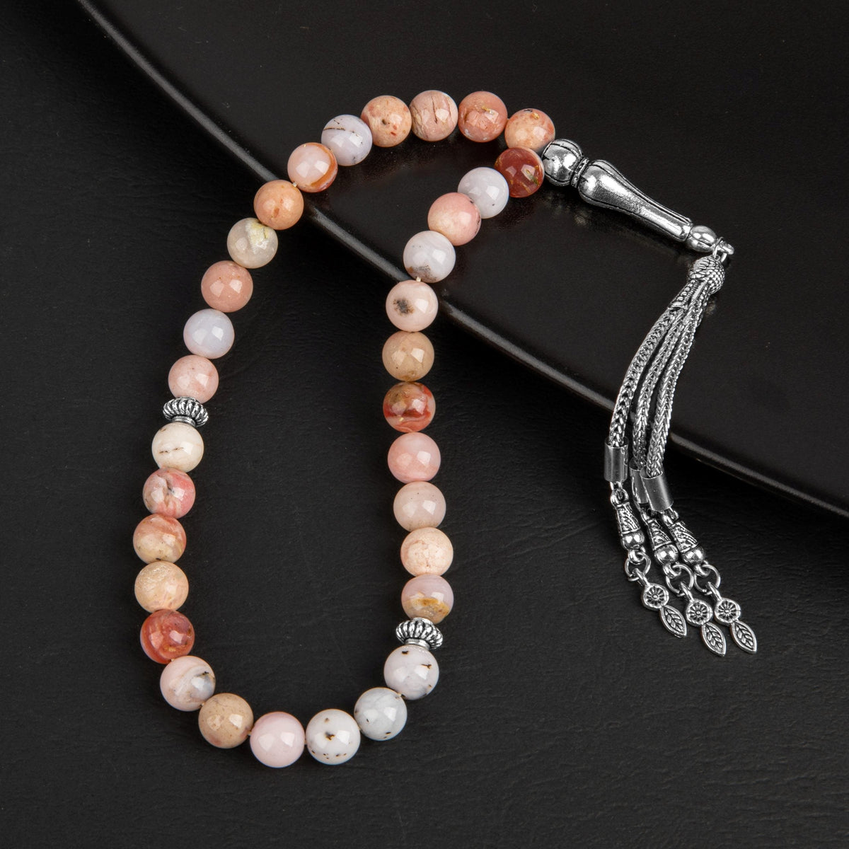 Opal Pembe Doğal Taş Tesbih – 33’lük / 8 mm