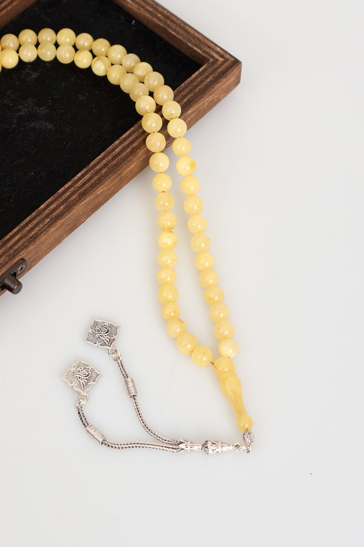 Kaya Damla Kehribar 925 Ayar Gümüş Püskül 99'luk ( 26.75 gr )