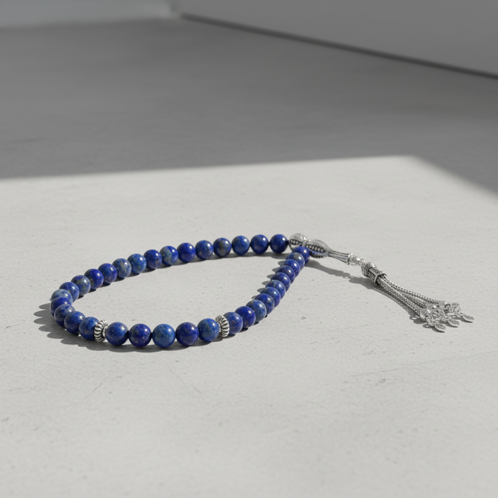 Lapis Lazuli Doğal Taş Tesbih – 33’lük