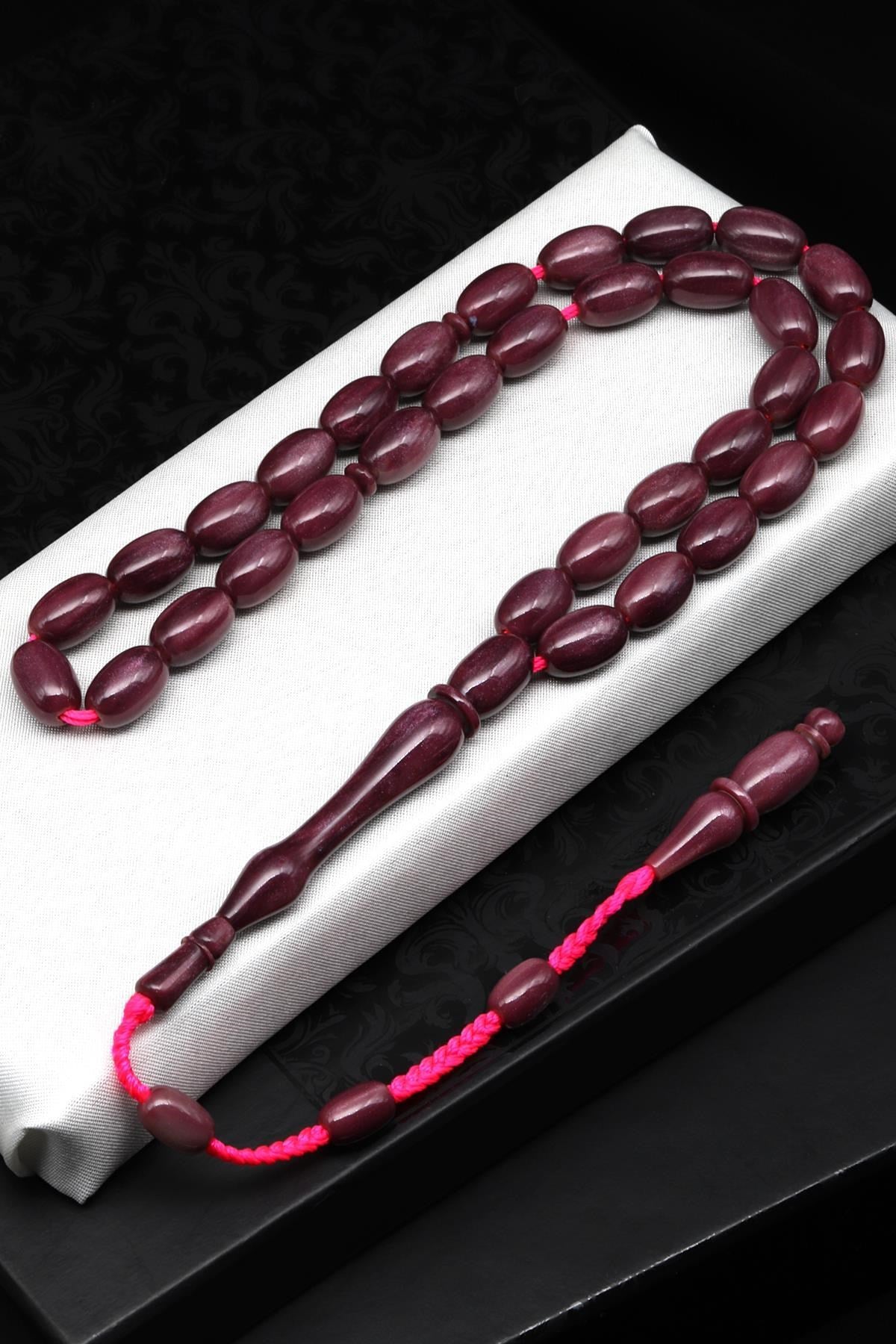 Usta İşçilikli Katalin Tesbih – 8 × 13 mm Kapsül Kesim | 33’lü