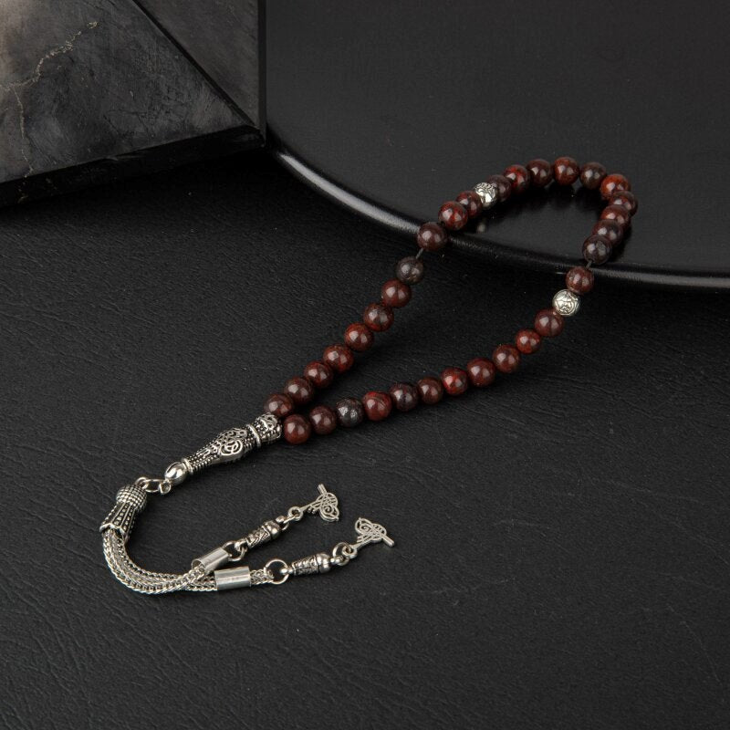 Dragon Jasper Doğal Taş Tesbih 33lük - 6mm
