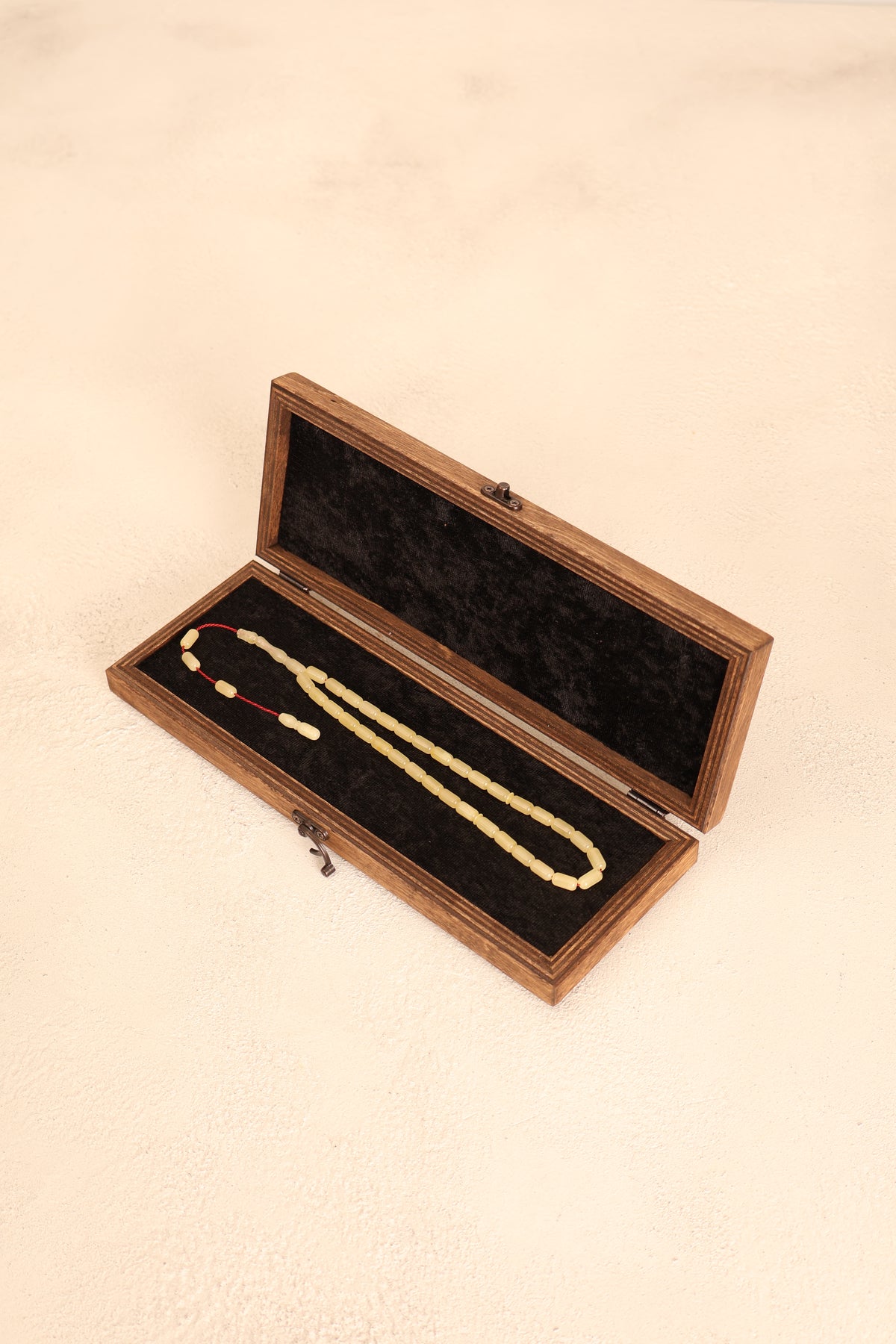 Kaya Damla Kehribar Kapsül Kesim 14 mm Tesbih – Özel Kutulu – 7 gr
