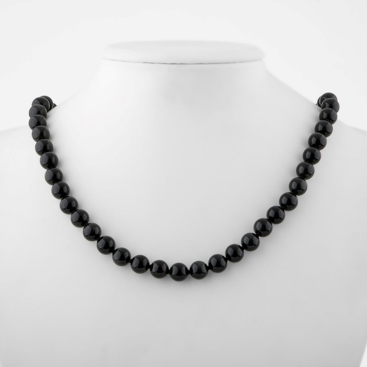 Golden Obsidyen Doğal Taş Kolye – 8 mm Düğümlü Tasarım