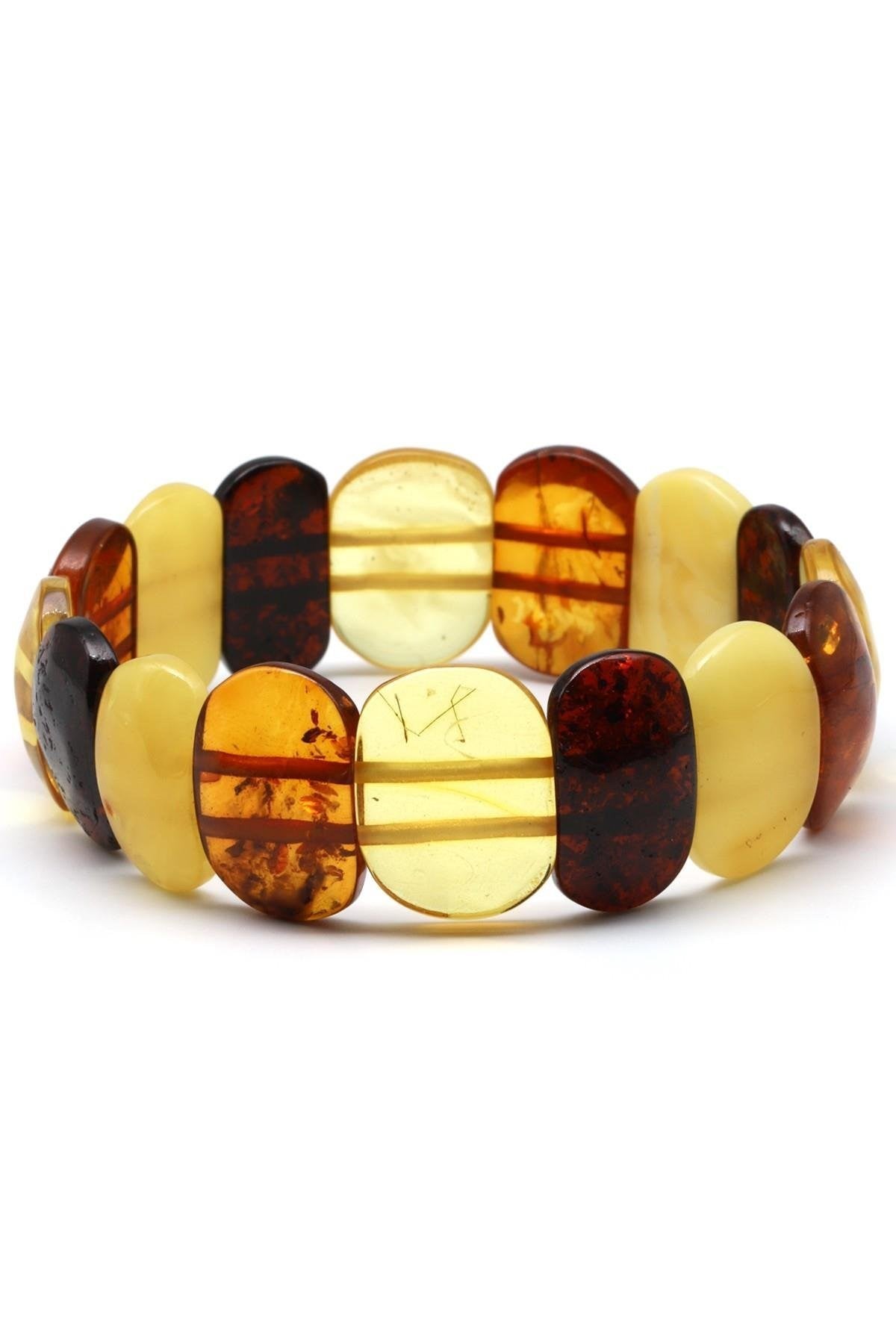 Damla Kehribar Bileklik – 11 × 19 mm | 12 gr | 18 cm