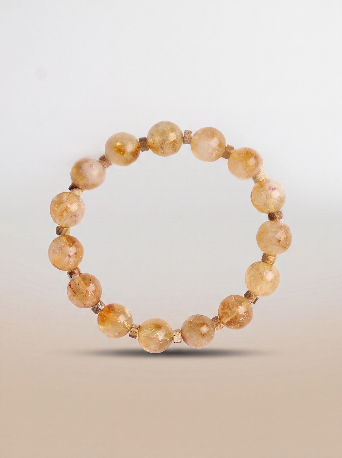 Sitrin - Jasper Doğal Taş Bileklik (10 mm)