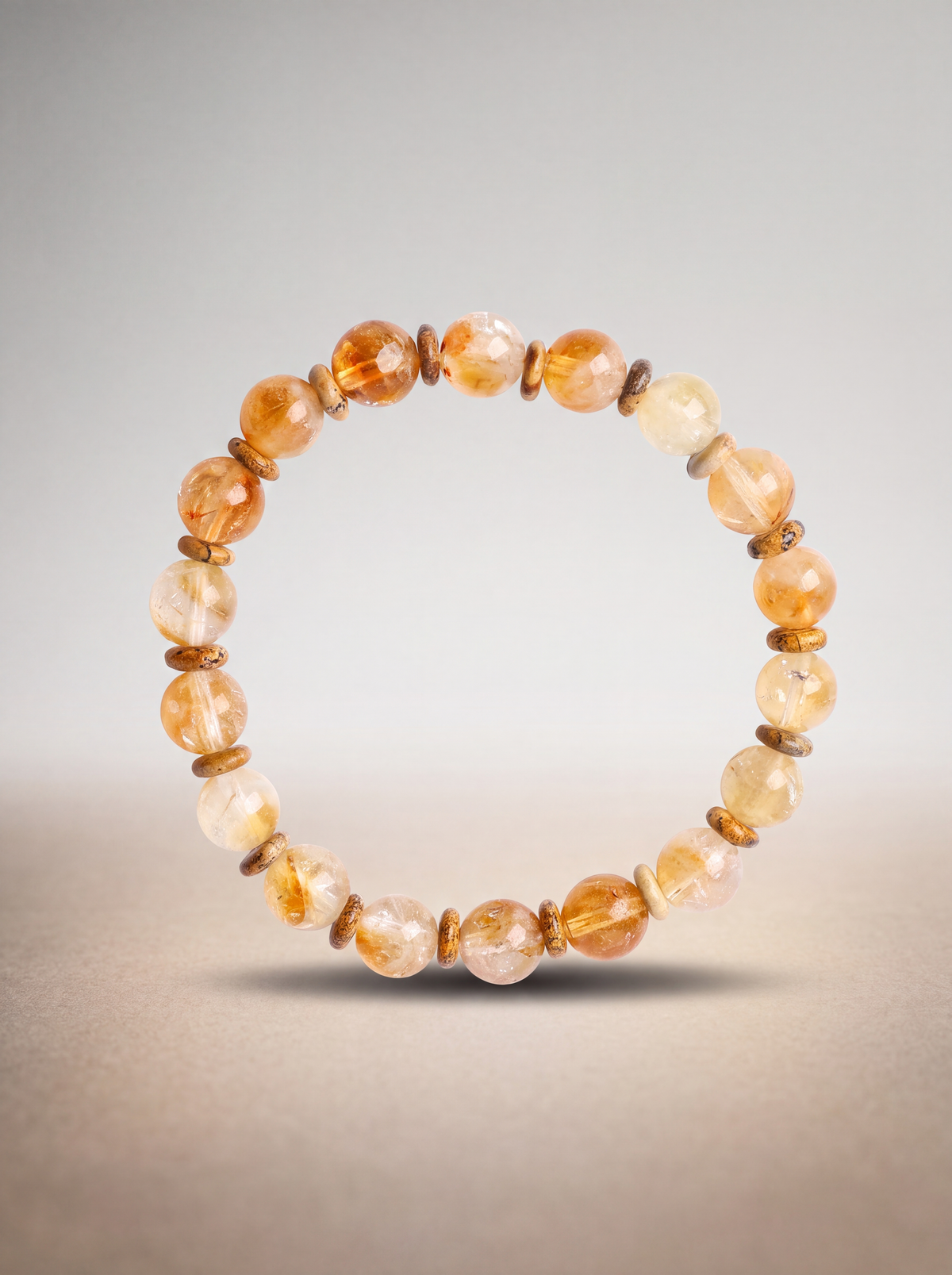Sitrin - Jasper Doğal Taş Bileklik (8 mm)