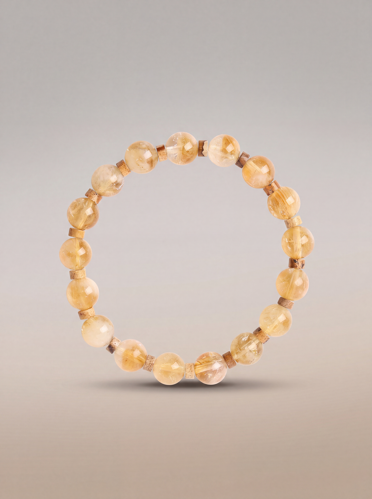 Sitrin - Jasper Doğal Taş Bileklik (8 mm) - Seri II