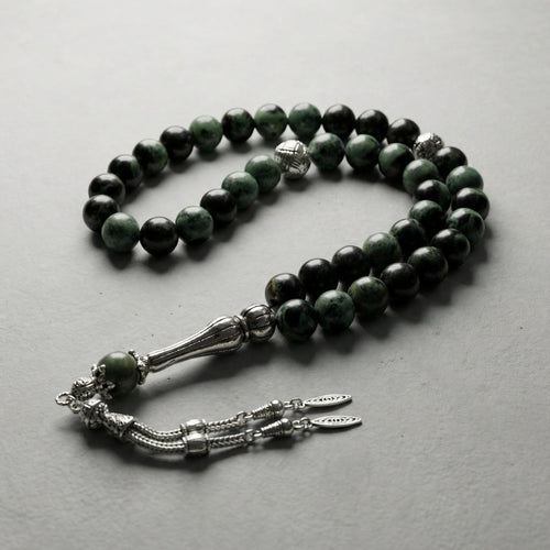 Kanbaba Jasper Doğal Taş Tesbih – 33’lük / 8 mm