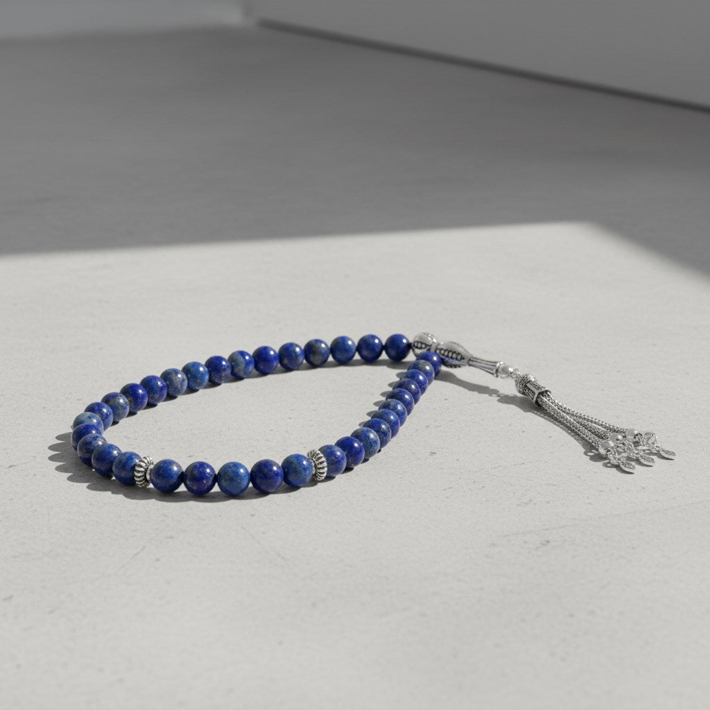 Lapis Lazuli Doğal Taş Tesbih – 33’lük