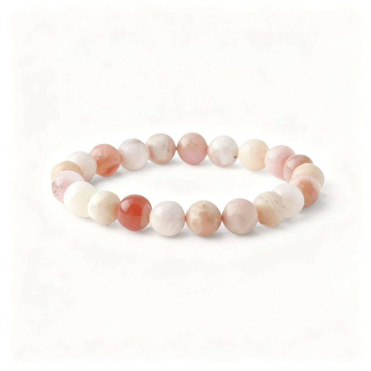 Opal Pembe 10mm Doğal Taş Bileklik