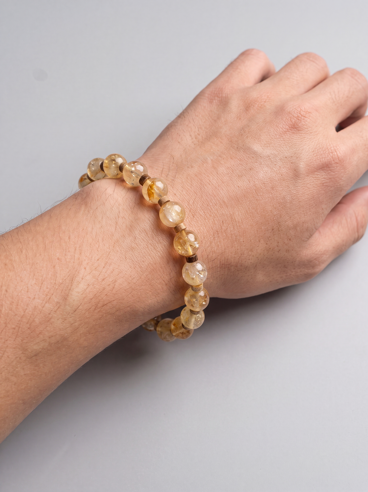 Sitrin - Jasper Doğal Taş Bileklik (10 mm)