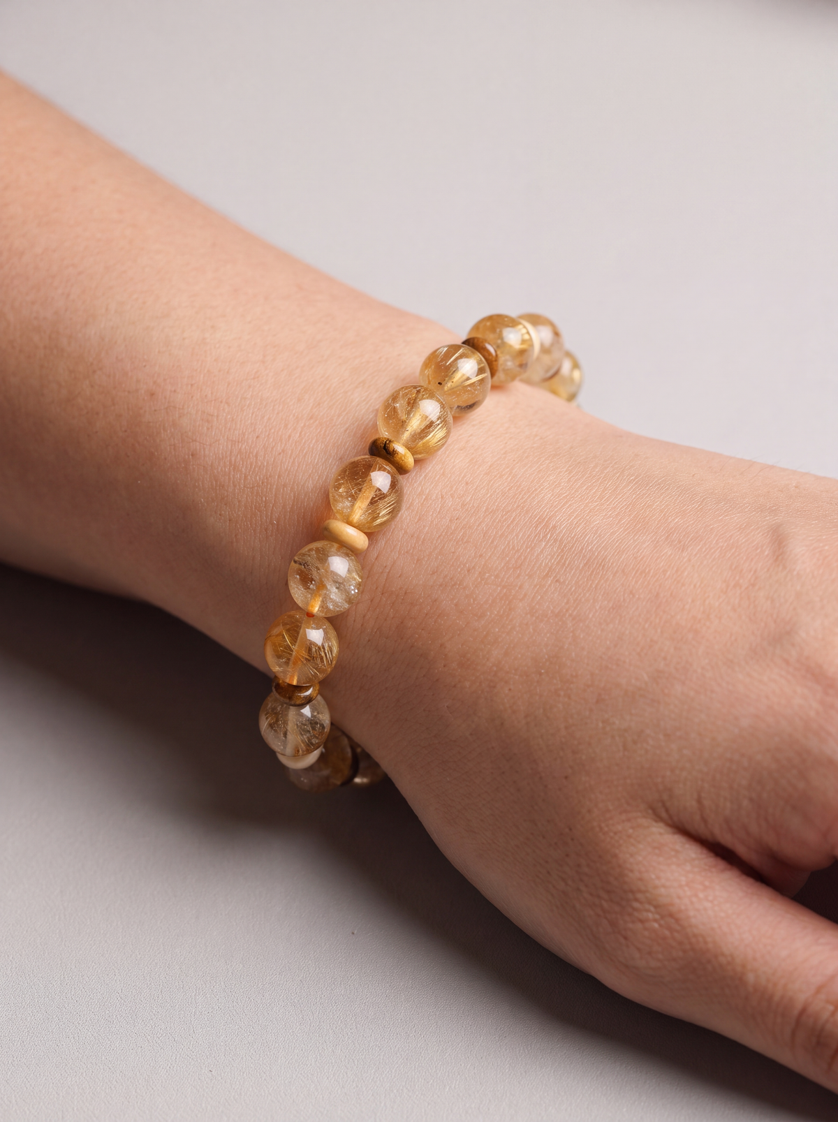 Sitrin - Renkli Jasper Doğal Taş Bileklik (10 mm)