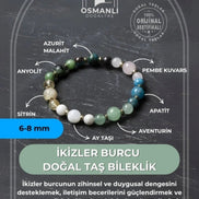 MuhammedMasumCo İkizler Burcu Doğal Taş Bileklik