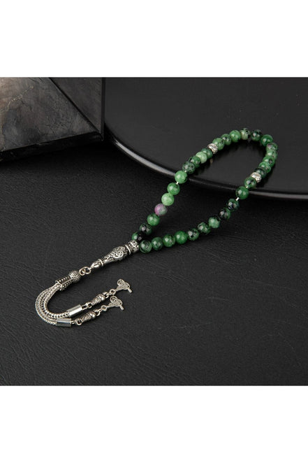 Anyolit Doğal Taş Tesbih 33lük - 6mm