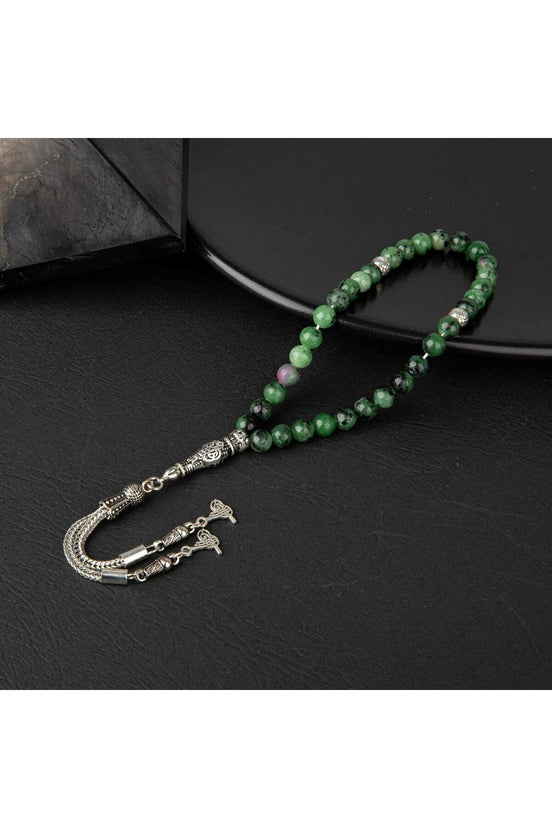Anyolit Doğal Taş Tesbih 33lük - 6mm
