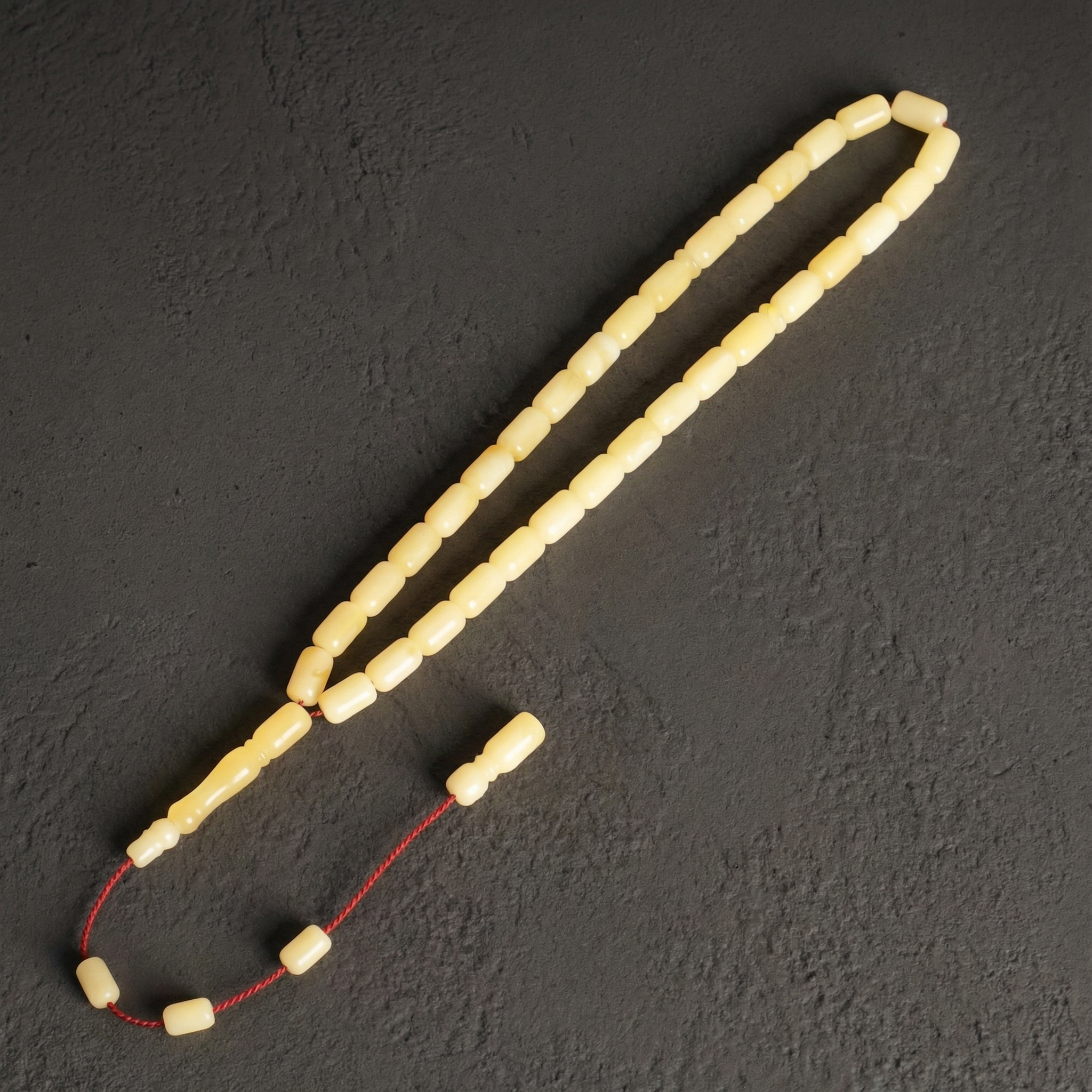 Sertifikalı Kaya Damla Kehribar Kapsül Kesim 14 mm Tesbih – Özel Kutulu – 11 gr