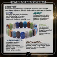 Yay Burcu Roleks Doğal Taş Bileklik (SK:348)