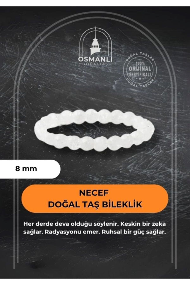 Necef 8mm Doğal Taş Bileklik