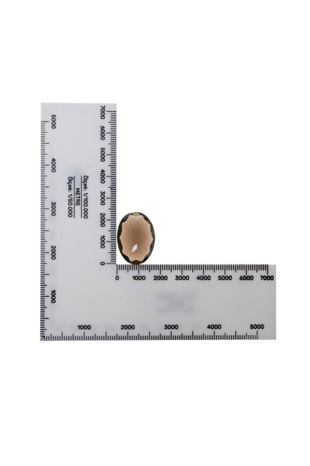 Oval Kesim Dumanlı Kuvars Kabaşon (S.K. 490)