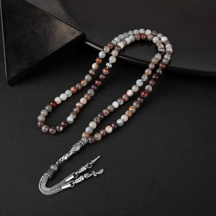 Botswana Akiği Doğal Taş Tesbih – 99’luk / 6 mm