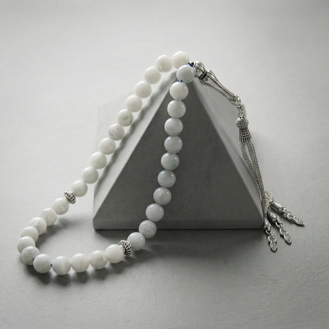 Mavi Larimar Doğal Taş Tesbih – 33’lük / 8 mm