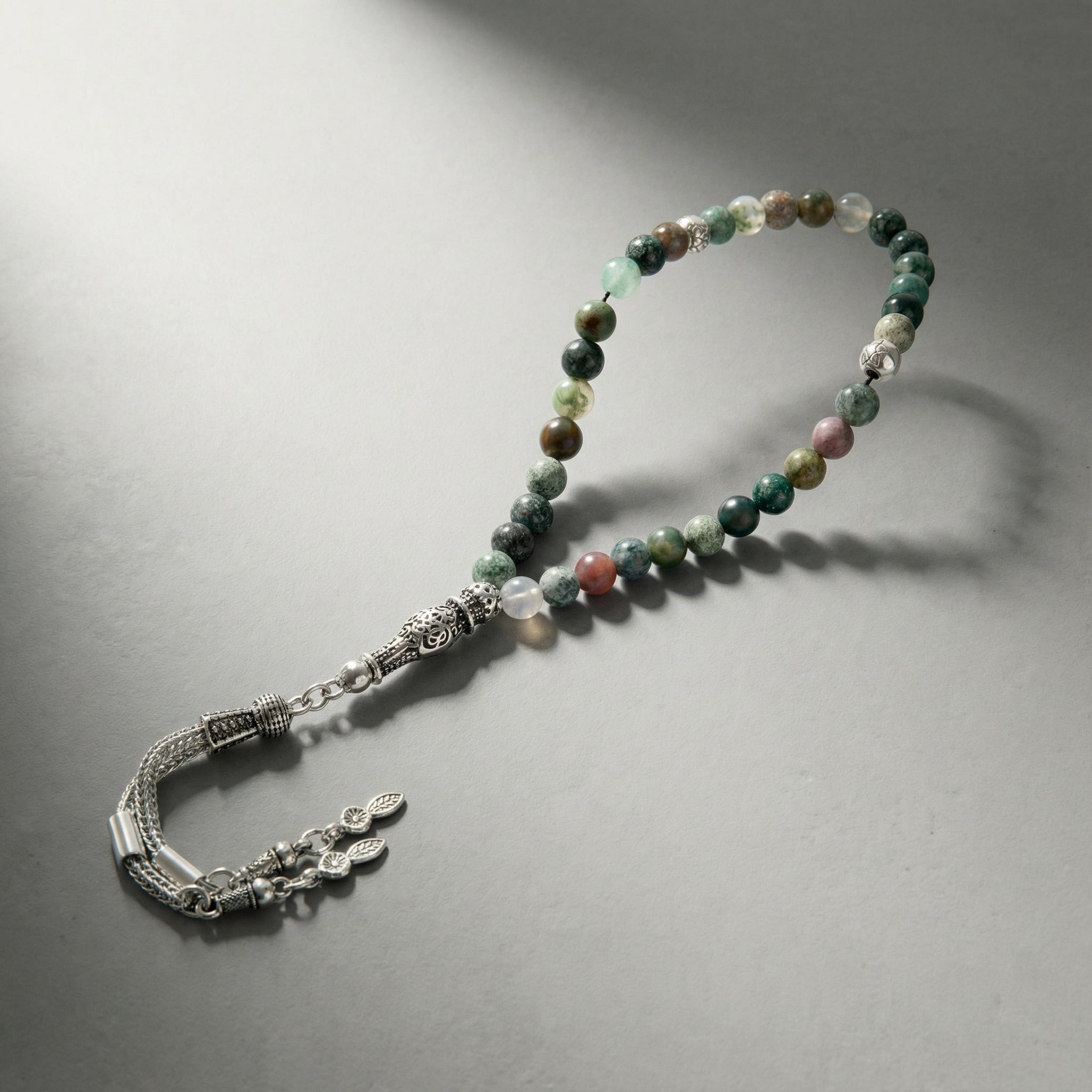 Hint Akiği Doğal Taş Tesbih – 33’lük / 6 mm