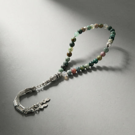 Hint Akiği Doğal Taş Tesbih – 33’lük / 6 mm