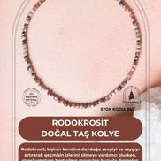 Sertifikalı Rodokrosit Doğal Taş Kolye (SK:245)