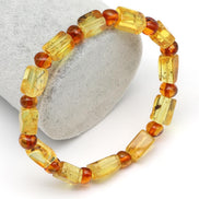 Damla Kehribar Bileklik – 6 × 12 mm | 6,8 gr | 18 cm