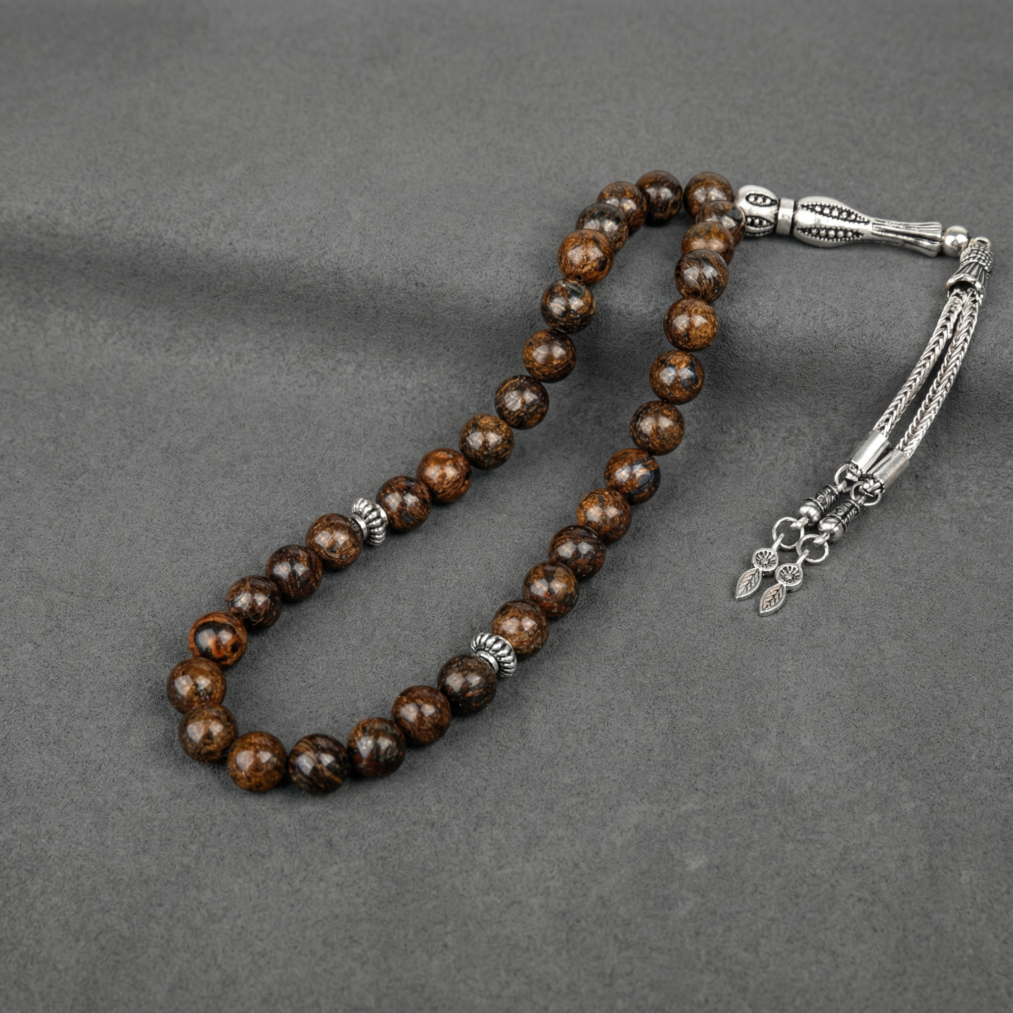Bronzit Doğal Taş Tesbih – 33’lük – 8 mm