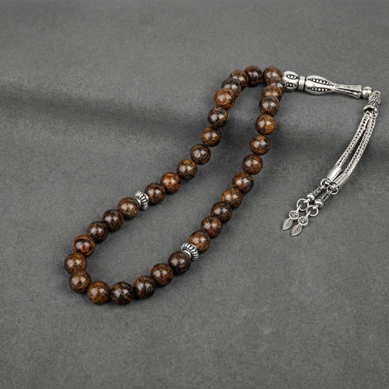 Bronzit Doğal Taş Tesbih – 33’lük – 8 mm