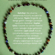 Doğal Taş Bebek Kolye-yeşim,lapis,kehribar,kaplan Gözü,krizokol M106