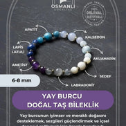 MuhammedMasumCo Yay Burcu Doğal Taş Bileklik