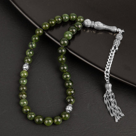 Yeşim Doğal Taş Tesbih – 33’lük / 8 mm