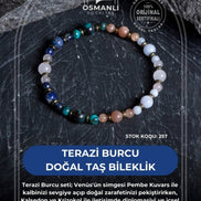 Terazi Burcu Doğal Taş Bileklik (SK:257)
