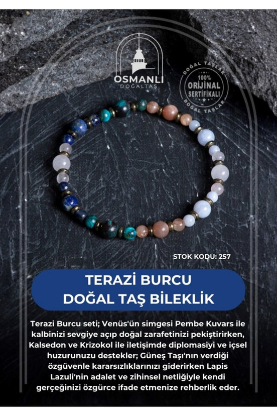 Terazi Burcu Doğal Taş Bileklik (SK:257)