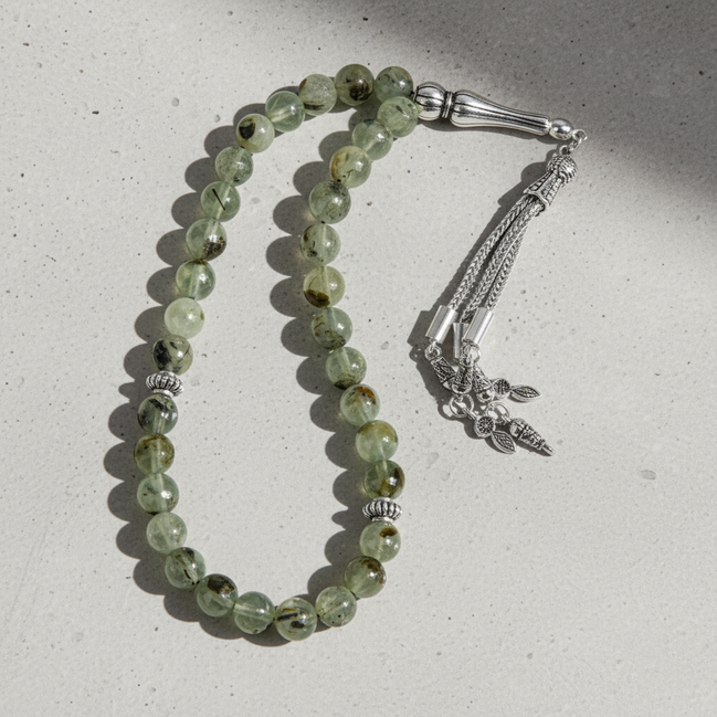 Prehnit Doğal Taş Tesbih – 33’lük / 8 mm