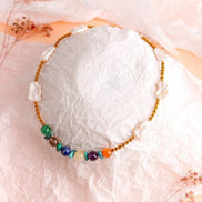 Çakra İnci Kolye Ametist, Dumanlı Kuvars, İnci, Lapis Lazuli, Sitrin