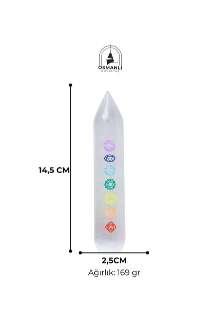Selenit Çakra Çubuğu (S.K.224)