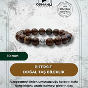 Pitersit 10mm Doğal Taş Bileklik