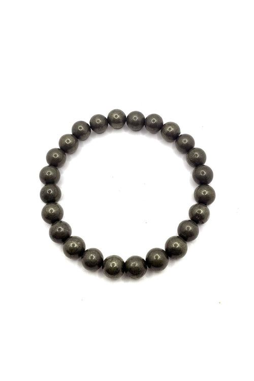 Hakiki Orijinal Pirit 8mm Doğal Taş Misinalı Bileklik