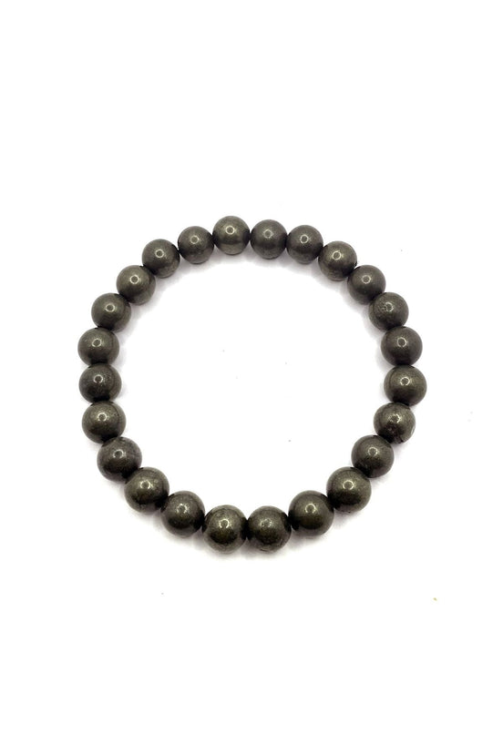 Hakiki Orijinal Pirit 8mm Doğal Taş Misinalı Bileklik