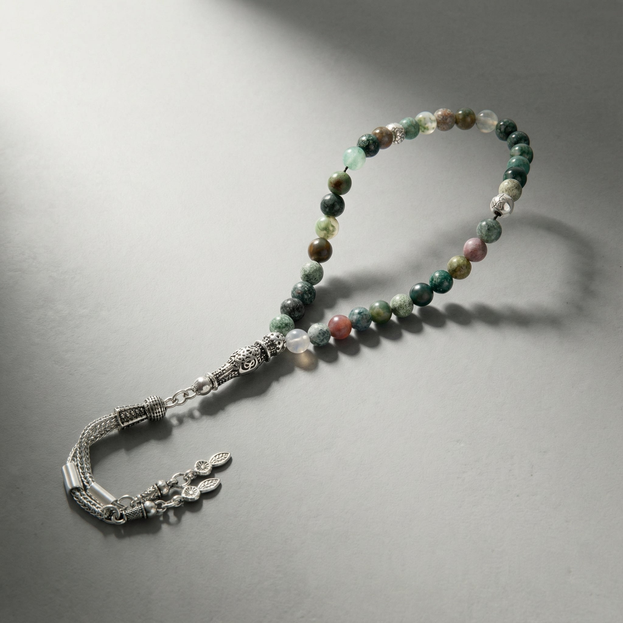 Hint Akiği Doğal Taş Tesbih – 33’lük / 6 mm