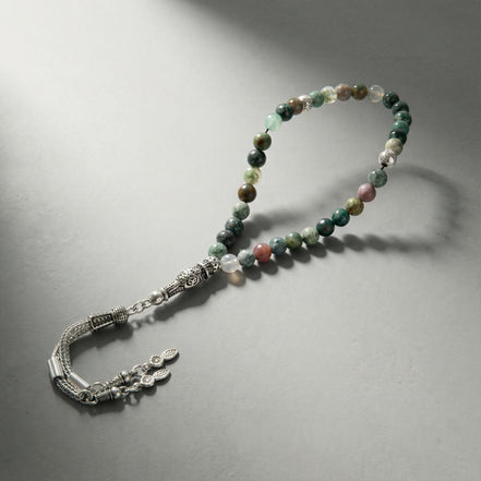 Hint Akiği Doğal Taş Tesbih – 33’lük / 6 mm
