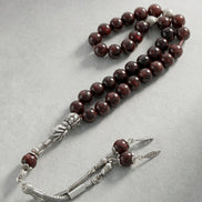 Garnet (Lal) Doğal Taş Tesbih – 8 mm Küre Kesim