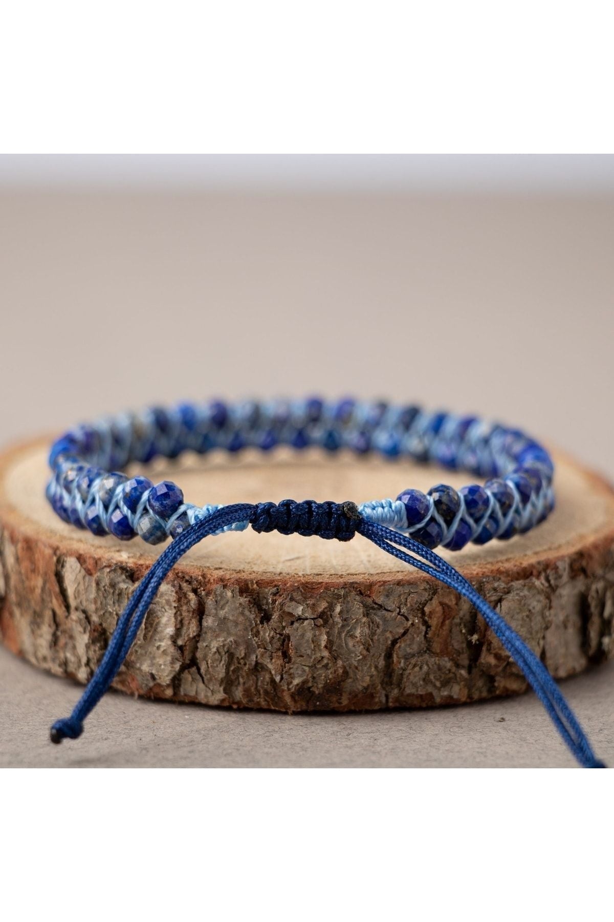 Lapis Lazuli 3-4mm Çift Sıra Doğal Taş Bileklik