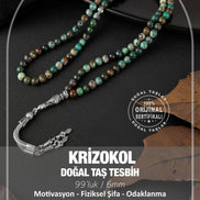 Krizokol Doğal Taş Tesbih 99luk - 6mm
