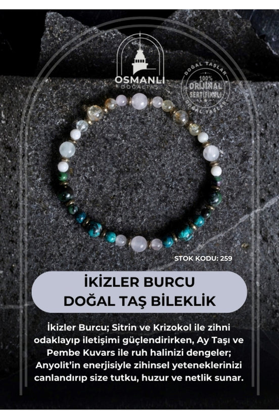 İkizler Burcu Doğal Taş Bileklik (SK:259)